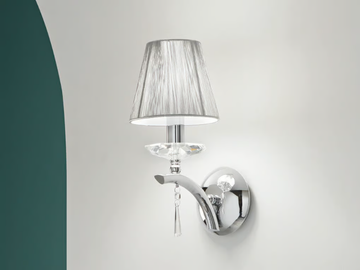 ORCHESTRA - Chrome plated wall lamp with fixed arm by Fan Europe Lighting - view 2